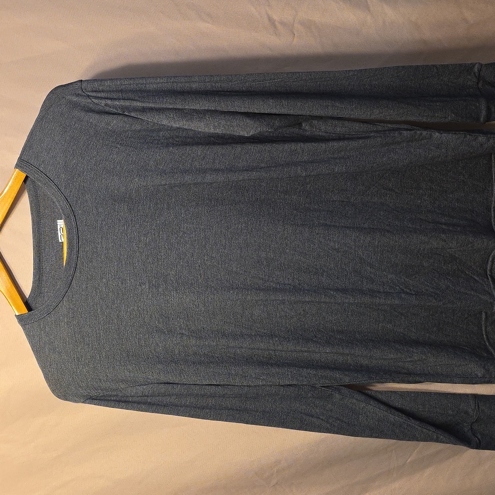 32 Degrees Heat Mens Size Large Long Sleeve Shirt In Blue (Pat #1)